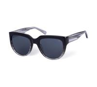 BOTANIQ Gafas redondas de acetato negro para mujer, opcionales con vista (modelo BIS-7001-125)