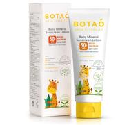 BOTAO Protector solar mineral para bebés: SPF 50 de amplio espectro UVA UVB, protección corporal para la cara del bebé, crema para quemaduras solares, óxido de zinc, 2.5 onzas