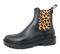 Botas Agua Gaudi Mate Animal Negro-Leopardo