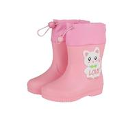 Botas Agua NiñOs - Botas de lluvia para niñas botines para niños pequeños con un bonito diseño de conejito y dinosaurio forro polar extraíble suela suave para uso diario primavera verano y otoño