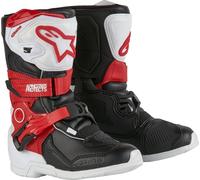 Botas Alpinestars Kids Tech 3S en Negro, Rojo, Blanco 32