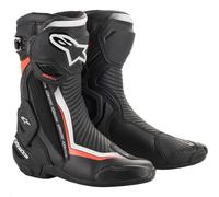 Botas Alpinestars SMX Plus No Ventiladas 9.5 Negro/Blanco/Rojo