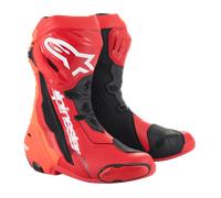 Botas Alpinestars Supertech R Rojo brillante y rojo fluor 44