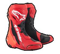 Botas Alpinestars Supertech R Rojo brillante y rojo fluor 48