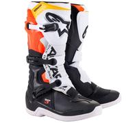 botas alpinestars tech 3 negro / blanco / rojo N 47