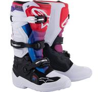 Botas Alpinestars Youth Tech 7S en Negro, Blanco, Arco iris 35.5
