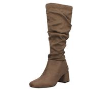Botas Altas Con Tacón Medio Ruchadas Spot On F5R1242 Para Damas