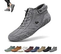 Botas Altas De Gamuza Hechas A Mano Italianas - Zapatos Becks Hombres Zapatillas De Deporte Casuales De Gamuza Impermeables, Botas Altas Chukka Transpirables Antideslizantes For Hombres Al Aire Libre(