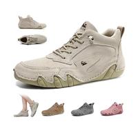 Botas altas de gamuza italianas hechas a mano for mujer, zapatos Beck for mujer, impermeables, antideslizantes, for exteriores, ligeras, informales, for caminar, zapatos de senderismo sin cordones, bo