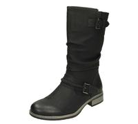 Botas Altas De Mujer Rieker Con Hebilla Y Forro De Forro Polar 98860