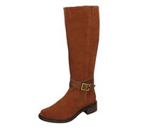 Botas Altas De Rodilla Con Cremallera De Comodidad Clarks Para Dama - Maye Shine