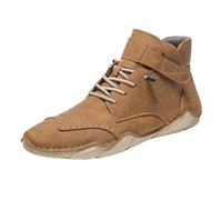 Botas altas italianas hechas a mano para hombre, no ligeras, transpirables, informales, para senderismo, camping y conducción, todas las estaciones, zapatillas chukka de lona para hombre, Brown, 39 2