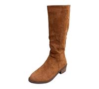 Botas Altas Mujer Verano, Botas Verano Mujer Vaqueras, Botines Cowboy Gamuza A Media Pantorrilla con Cremallera Lateral Cómodos E Informales Calzado Moda Botines Camperos Bota Boots Cowboy Boots