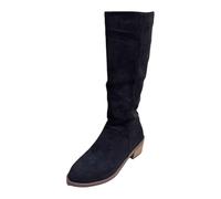 Botas Altas Mujer Verano, Botas Verano Mujer Vaqueras, Botines Cowboy Gamuza A Media Pantorrilla con Cremallera Lateral Cómodos E Informales Calzado Moda Botines Camperos Bota Boots Cowboy Boots