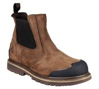 Botas Amblers Para Hombre - Botas De Seguridad Chelsea Goodyear En Marrón, 6-13