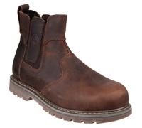 Amblers Fs165 Goodyear Hombre Ponerse Botas Botines Zapatos Marrón 39