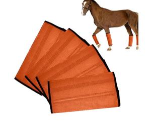 Botas Antimoscas para Caballos,4 Protectores Transpirables Ajustables De Malla | Polainas Equinas,Para Aire Libre, Pastoreo, Carreras, Entrenamiento, Competición, Rutas A Caballo, Cuidado Equino