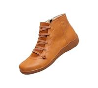 Botas Biker Mujer,Botas Senderismo Comodos Casual Antideslizante Botines Campera Botines Estilo Motero Trekking Zapatos con Plataforma Senderismo