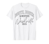 Botas Booze & Besties Viaje de Chicas de Nashville 2025 Fin de Semana Camiseta