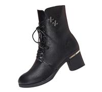 Botas Boxeo Mujer,Botas Mujer Cómoda Elegantes Suela Antideslizante Botines Campera Botines Trekking Aire Libre Zapatos con Plataforma Casual o de Fiesta