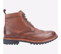 Cotswold Rissington Commando Hombre Informal Clásico Moda Calado Botas Marrón
