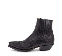 Botas Camperas Hombre Botas de hombre, botines cuña hechos a mano, botas vaqueras, zapatos cuero unisex, romanos resistentes(Black,44)