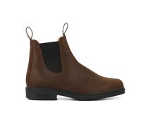 Botas Chelsea De Cuero Nubuck Chisel Toe Antiguo Marrón Unisex 2029