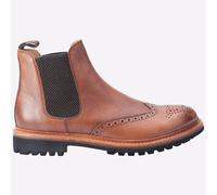 Botas Chelsea Formales De Cuero Casual Para Hombre Cotswold Siddington Marrón