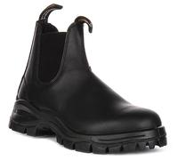Botas Chelsea Unisex De Cuero Con Suela De Goma Blundstone Negras UK 5 - 11