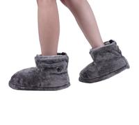 Botas Con Calefacción Eléctrica USB: Botines De Invierno, Cinco Configuraciones De Temperatura, Calzado Interior Con Forro De Felpa, Pantuflas Calentadas, Zapatos Calentadores Antideslizantes | Para E
