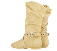 Botas Cowboy Camperas Altas Mujer Botas de suela gamuza for mujer, botas baile latino, zapatos salsa, línea calentamiento largos, West Coast Swing Swayd(Beige,22cm)