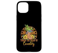 Botas Cowgirl con Forma de Cactus y Girasol This Is God Is Country Carcasa para iPhone 15 Plus
