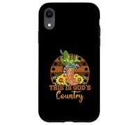 Botas Cowgirl con Forma de Cactus y Girasol This Is God Is Country Carcasa para iPhone XR