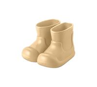 Botas de agua cortas para niños, lisas, antideslizantes, de ajuste ancho, sin cordones, lindas botas de lluvia impermeables para exteriores, botas de lluvia clásicas de verano, botas de lluvia