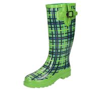 Botas De Agua De Cuadros Tartan Para Señoras
