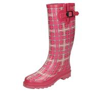 Botas De Agua De Cuadros Tartan Para Señoras