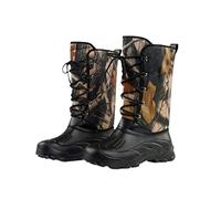 Botas de agua impermeables de camuflaje para hombre, escalada, caza, pesca, forro polar, para caminar, esquí, nieve, camuflaje, 42
