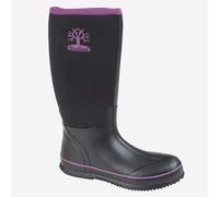 Woodlands Botas de Agua Newry Neopreno Impermeable Senderismo para Mujer Negro