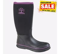 Botas De Agua Impermeables Neopreno Para Mujeres Woodland Newry Negros