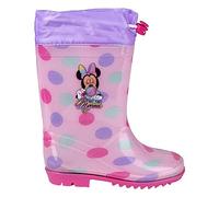 Botas de Agua Infantiles Minnie Mouse Rosa, Talla Calzado 29