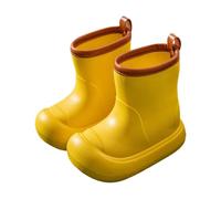 Botas De Agua Niña 31 - Botas para Niños para Actividades Al Aire Libre En Días Lluviosos Botines Cortos Y Cómodos para Niños De 1 A 9 Años Suela Duradera Zapatos De Senderismo (Yellow 5-6)