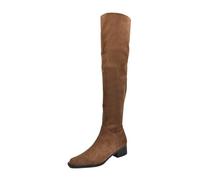 Botas de agua para niñas adolescentes, botas de tobillo alto con cordones, suela fácil de poner para clima frío, caminata por el campo, para mujer, impermeable, piel antideslizante, Brown, 36.5 EU