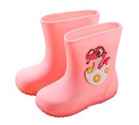 Botas de agua para niños, ligeras, impermeables, para niños, emocionantes aventuras de exploración de charcos, Pink, 28.5 EU
