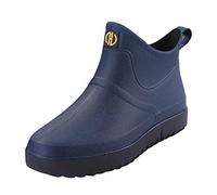 Botas de Agua Unisex Adulto Botas de Goma Botines para Hombre Gumischtifel Unisex Protective Footwear Tobillo Chelsea Botines para Hombre Caucho Y Antideslizante Calzado Impermeable