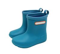 Botas de agua unisex para niños, resistentes, antideslizantes, suela de agua, ligeras, impermeables, tallas 36-44, Blue, 10 UK Child