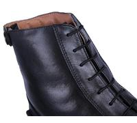 Botas de arroz con cordones | Adecuado para botas de montar y pantalones de montar | Extremo plastificado (negro)