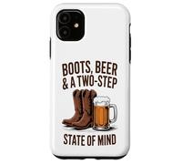 Botas de Cerveza & Dos Pasos - Country Line Dancing Western Carcasa para iPhone 11