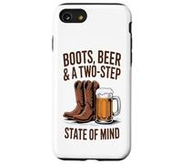 Botas de Cerveza & Dos Pasos - Country Line Dancing Western Carcasa para iPhone SE (2020) / 7/8