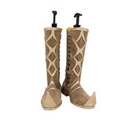 Botas de Cosplay de película Aladdin, zapatos de cuero, botas de Cosplay de Príncipe Aladdin marrón, accesorios de disfraz de Halloween, 45 tallas femeninas