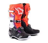 Alpinestars Tech 10 Botas de Motocross, negro-blanco-rojo, tamaño 48